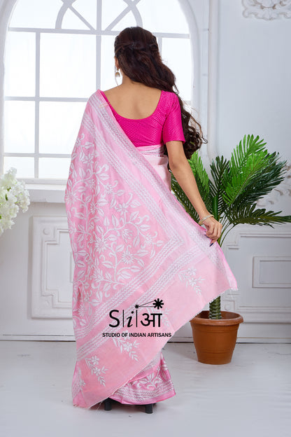 GULABI NOOR - BLENDED BANGALORE SILK SAREE