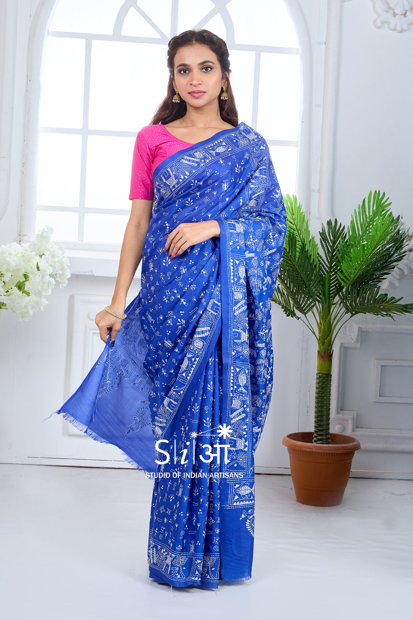 NEEL WORLI - BLENDED BANGALORE SILK SAREE
