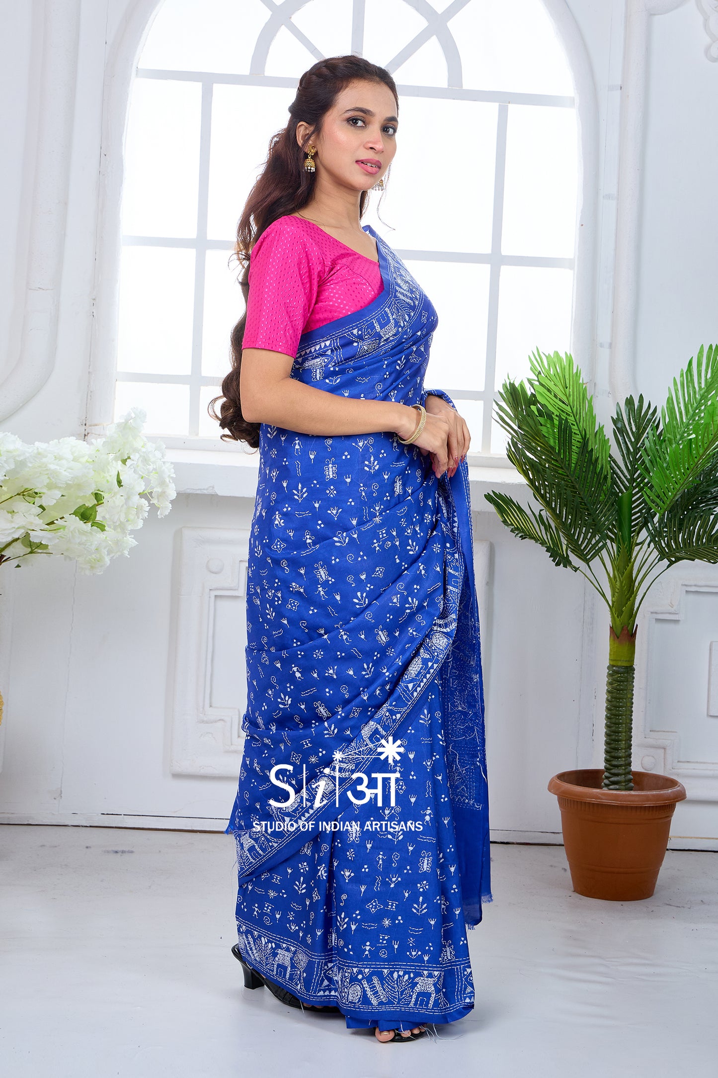 NEEL WORLI - BLENDED BANGALORE SILK SAREE