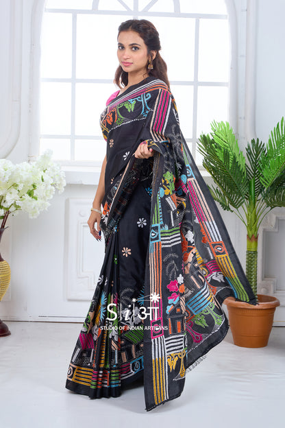 GAON KI KAHANI - BLENDED BANGALORE SILK SAREE