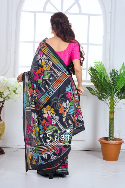 GAON KI KAHANI - BLENDED BANGALORE SILK SAREE