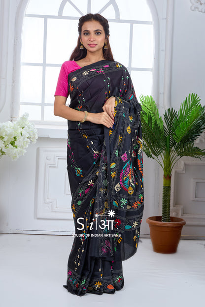 RAAT KI RANGOLI - BLENDED BANGALORE SILK SAREE