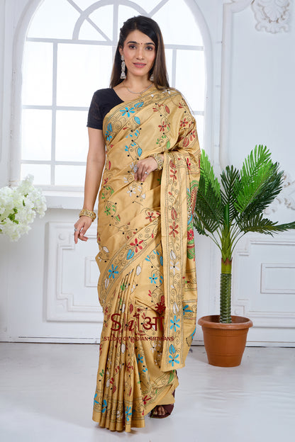 THE GOLDEN GLOW - BLENDED BANGALORE SILK SAREE