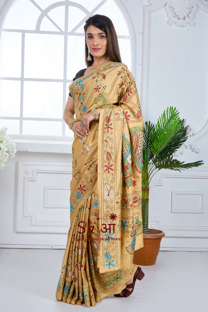 THE GOLDEN GLOW - BLENDED BANGALORE SILK SAREE