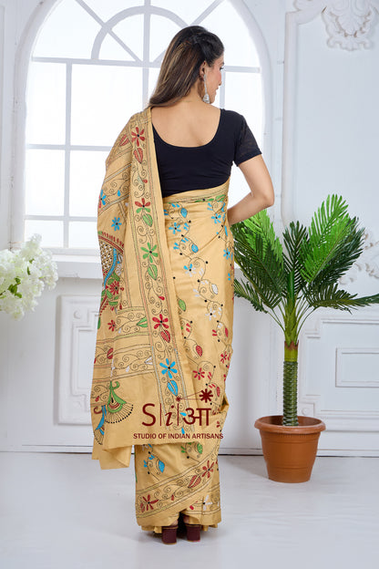 THE GOLDEN GLOW - BLENDED BANGALORE SILK SAREE