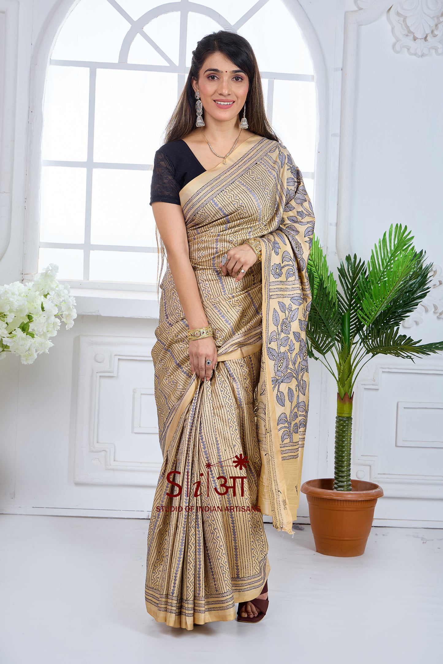 EARTHEN GRACE - BLENDED BANGALORE SILK SAREE