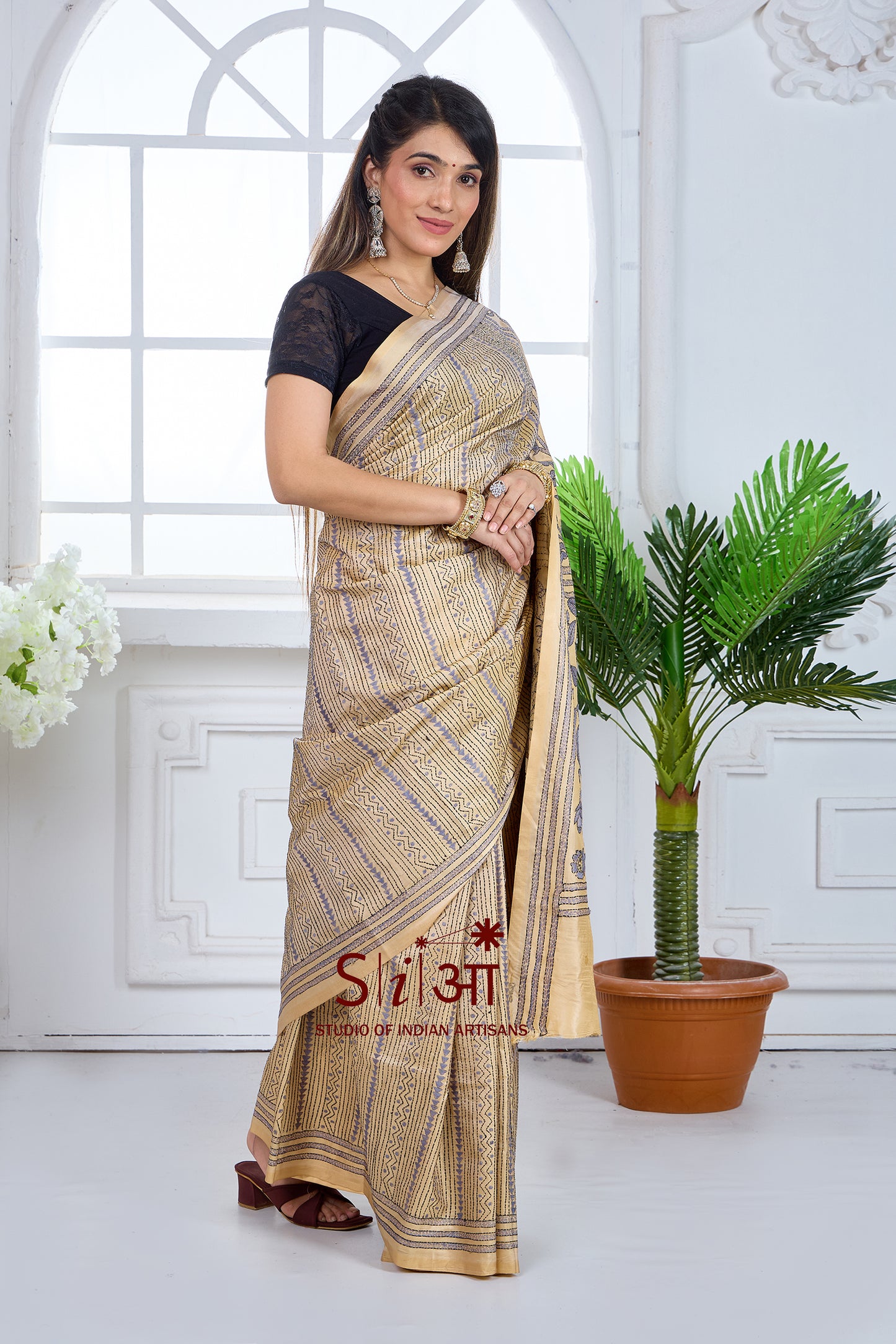 EARTHEN GRACE - BLENDED BANGALORE SILK SAREE