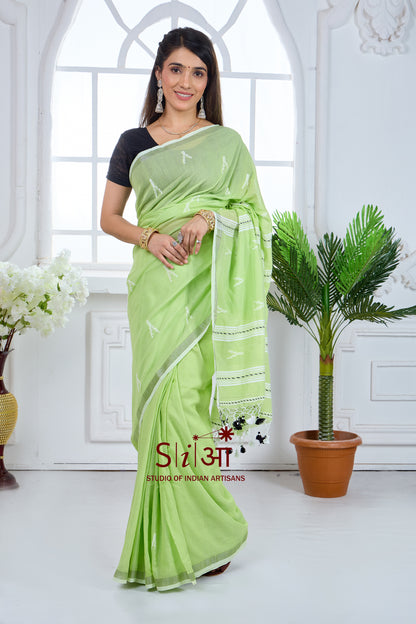 PANNA PHOOL- COTTON SAREE