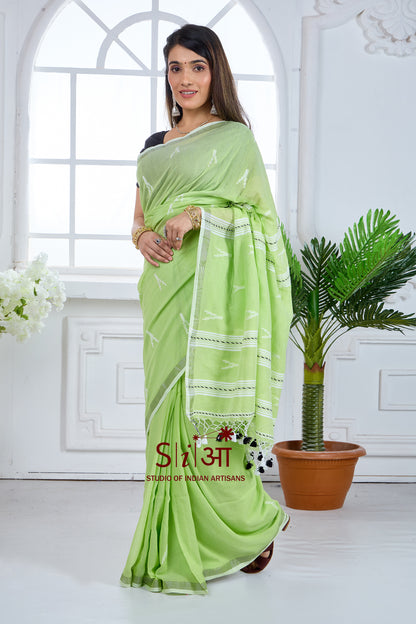 PANNA PHOOL- COTTON SAREE