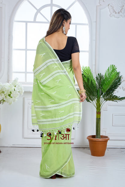 PANNA PHOOL- COTTON SAREE